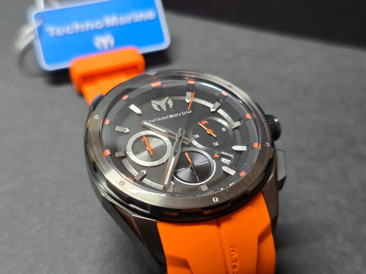 TechnoMarine Ocean Nomad Men's Watch 43mm Orange TM-318099 | eBay