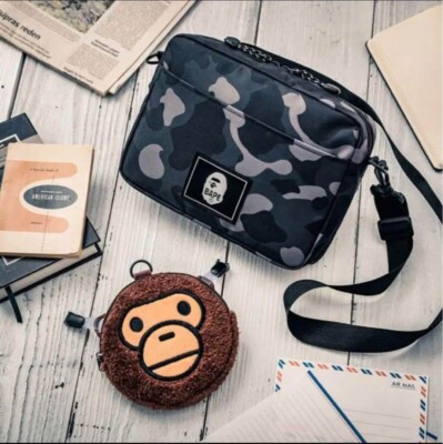 BAPE A BATHING APE Shoulder & Pochette BAPE KIDS 2 piece set 5way