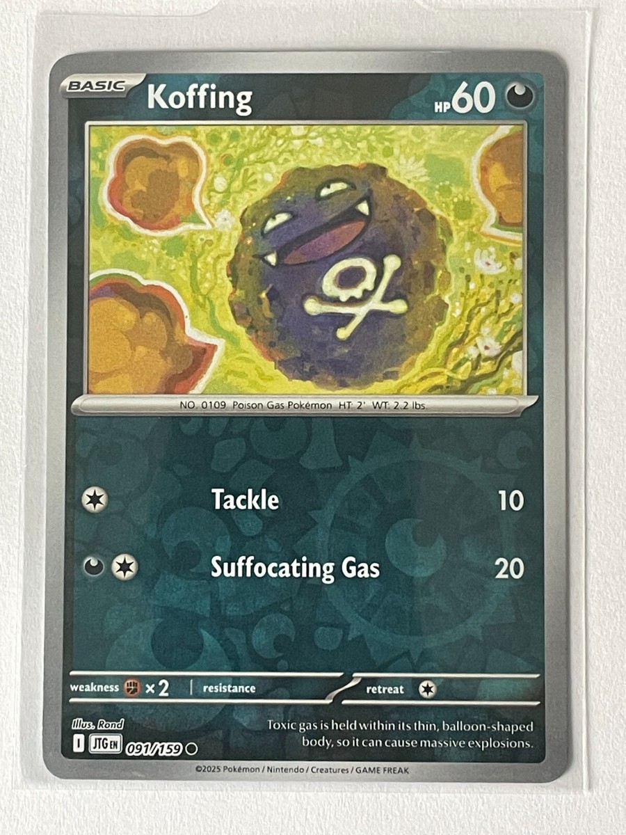 Koffing 091/159 Pokemon 2025 Journey Together Reverse Holo | eBay