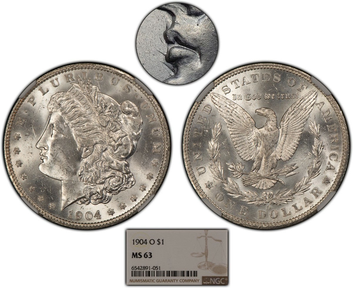 1904-O $1 Morgan Dollar - Hit List 40 VAM-4B Rusty Fish Hook - NGC