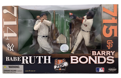 McFarlane Toys Sports Baseball 714 BABE RUTH & 715 BARRY BONDS 2