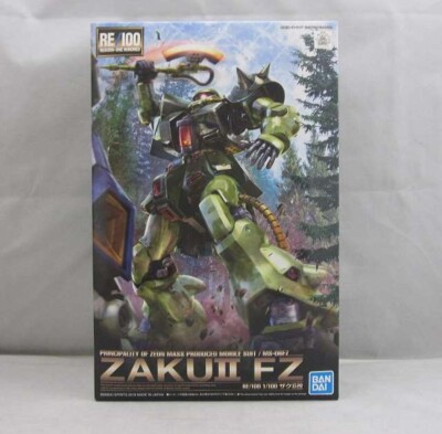 BANDAI RE/100 1/100 MS-06FZ ZAKU II FZ Custom Plastic Model Kit