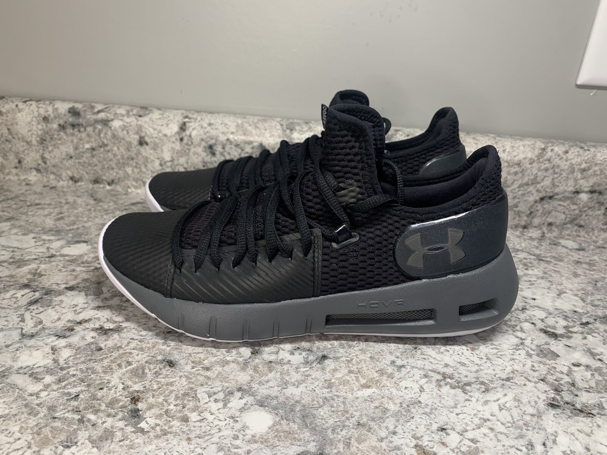 Under Armour HOVR Havoc Low Black Gray Basketball Shoes 3020618