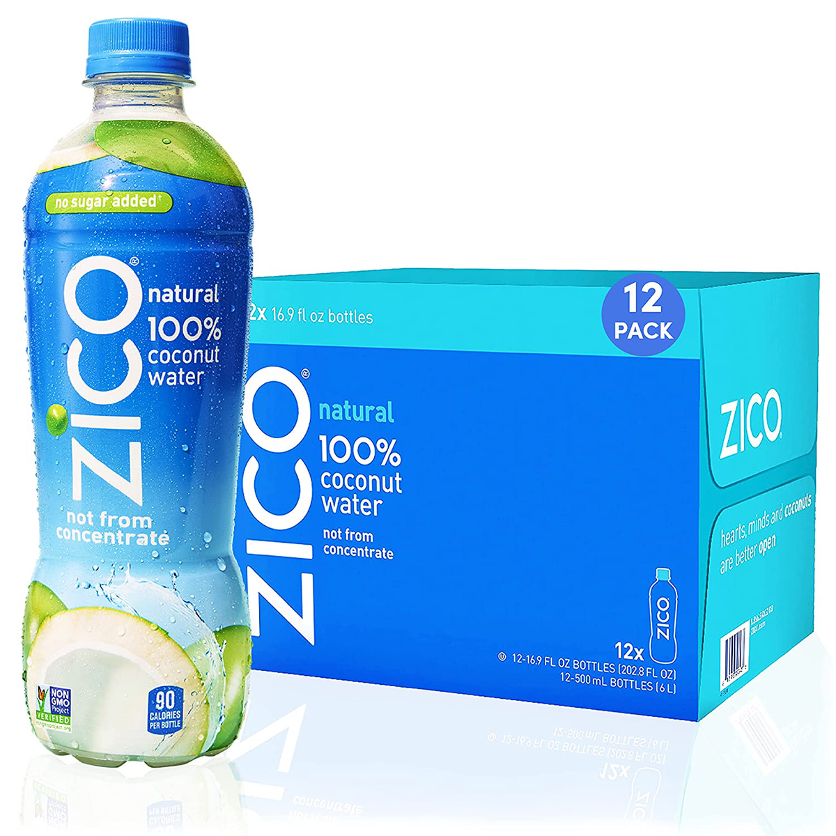 Zico Coconut Water, Natural, 16.9 Ounce Pack of 12 | eBay