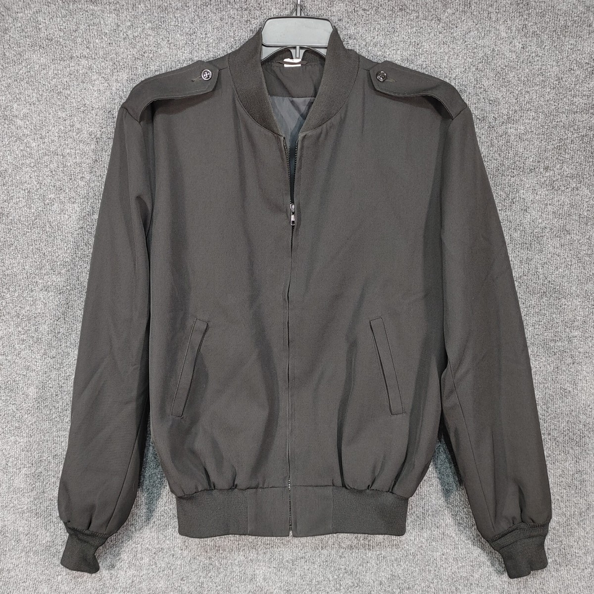 Neptune Garment Military Bomber Jacket Black Size 46 Long | eBay