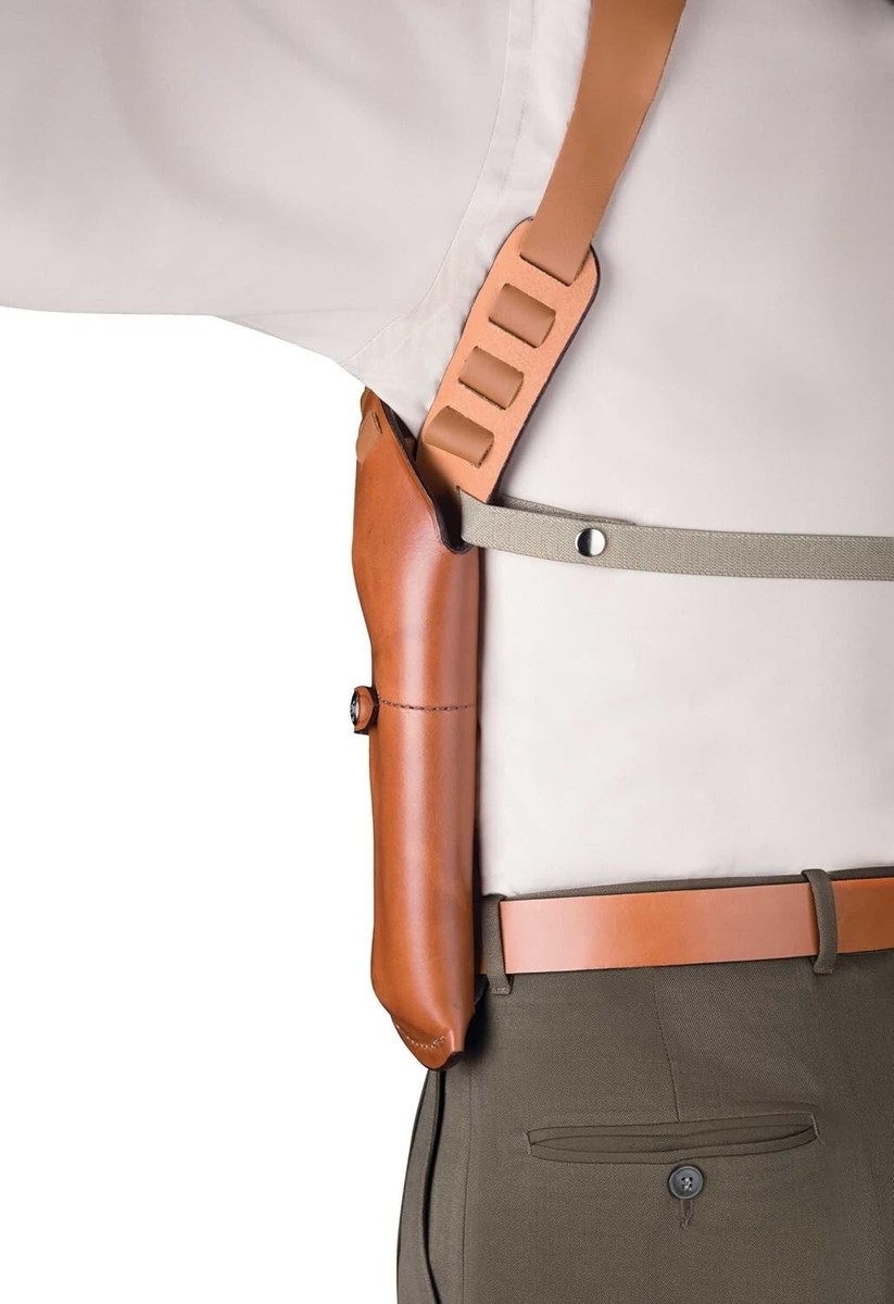 Bianchi Gun Leather Shoulder Holster #X15 Size-04- TAN | eBay