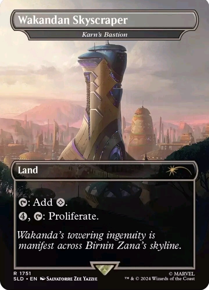 MTG Secret Lair Marvel Black Panther Foil Edition Set Magic The