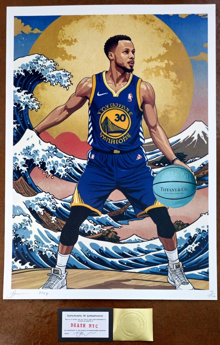 Steph Curry X Death NYC X Great Wave Ltd Ed /100 Signed Graffiti