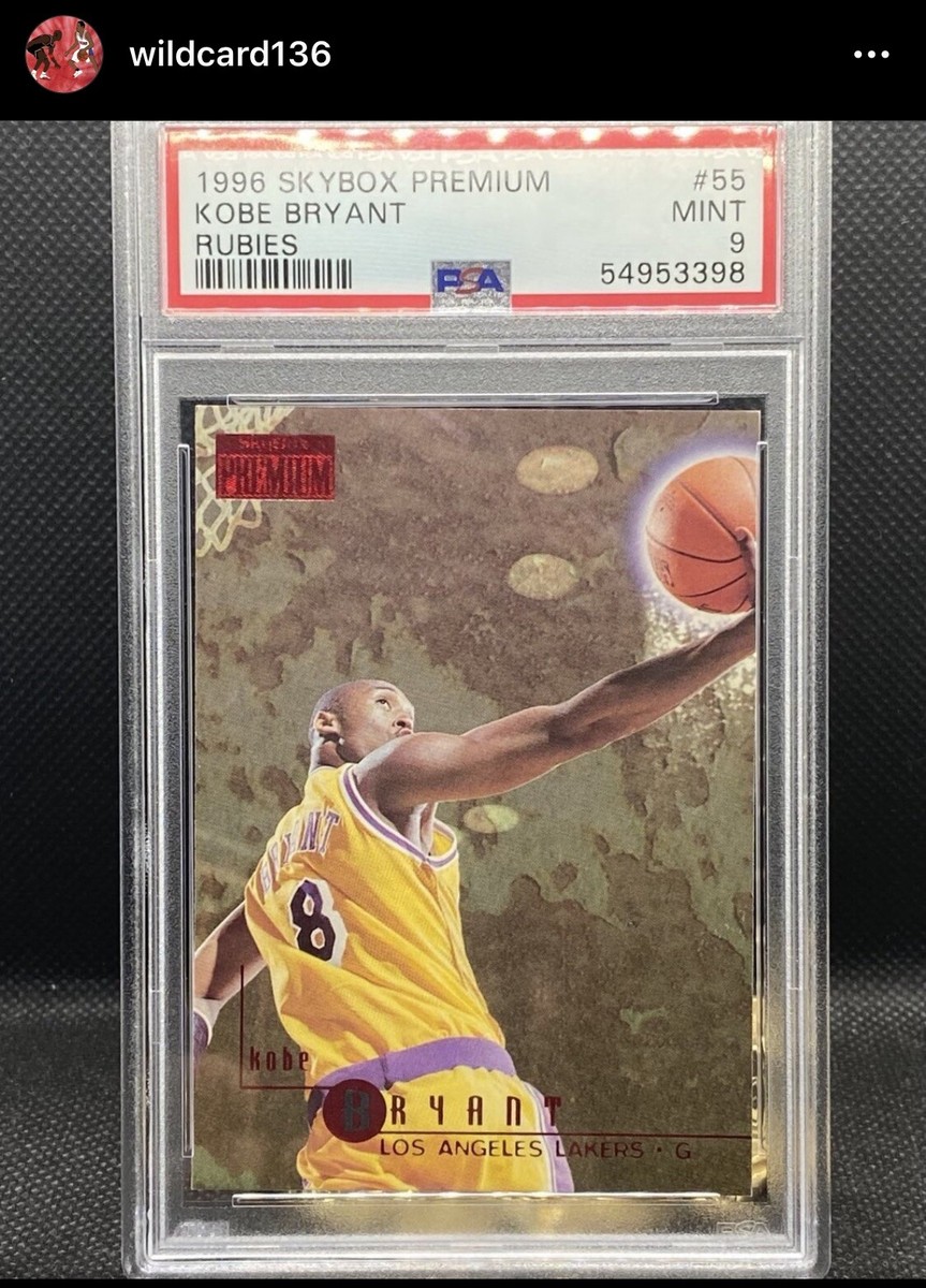 1996-97 Skybox Premium Rubies #55 Kobe Bryant RC PSA 9 Low Pop Of