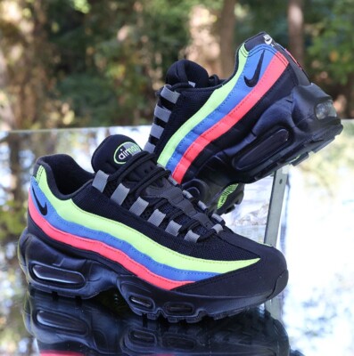 Nike Air Max 95 Size 5Y Black Neon Custom DZ5635-001 | eBay