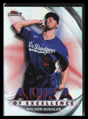 2022 Topps Finest Walker Buehler #AE-WB Aura of Excellence | eBay