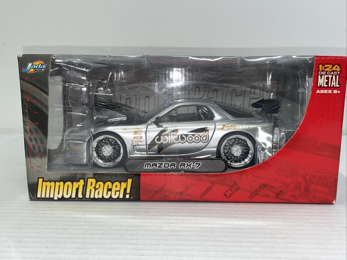 Jada Toys 1:24 Import Racer Mazda RX-7 Wildwood- RARE NEW IN BOX