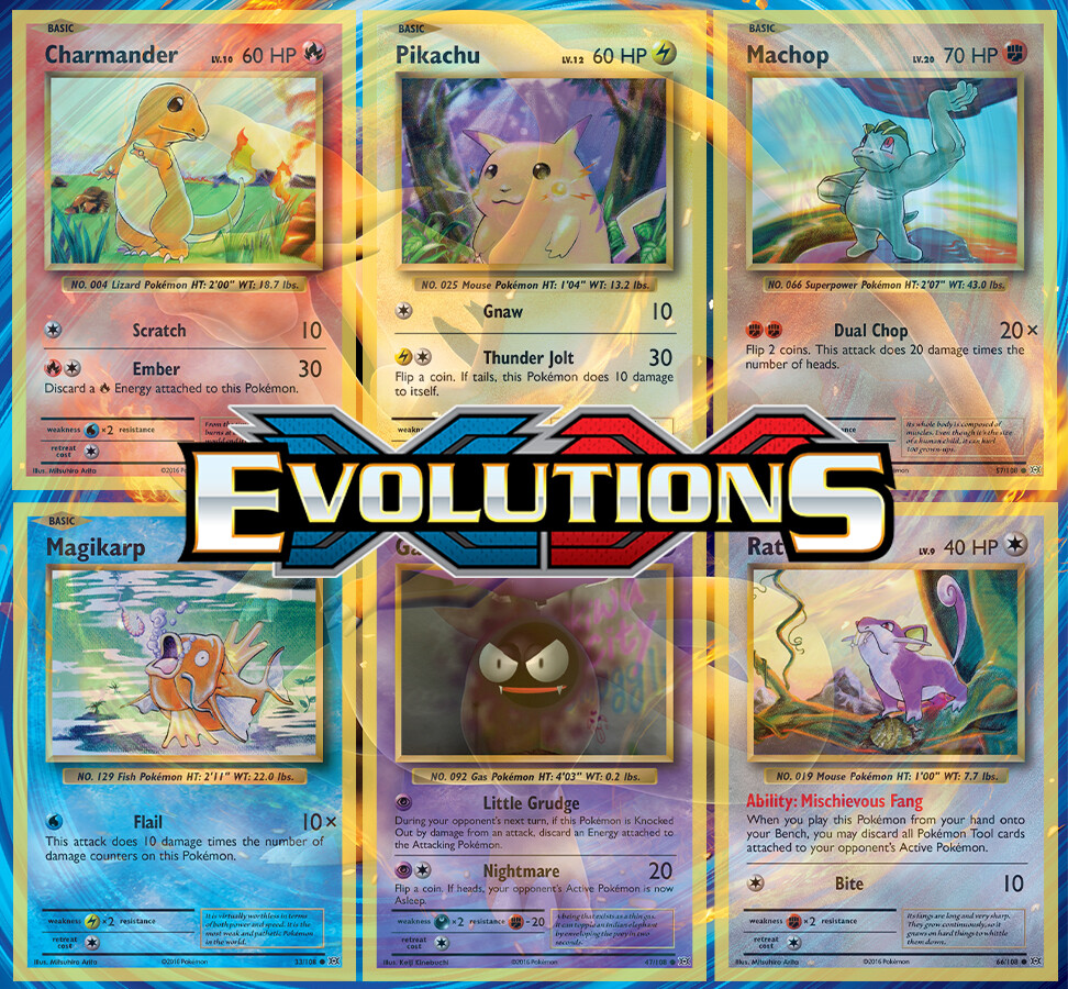 Pokemon TCG 2016 XY Evolutions | Choose Your Card | Reverse Holo
