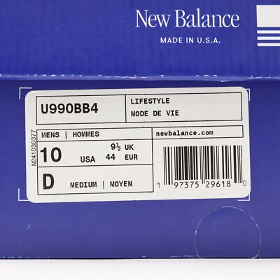 U990BB4 New Balance 990V4 Arctic Grey (Men's) | eBay
