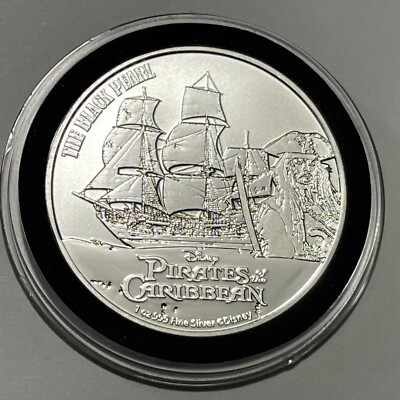 The Black Pearl Pirates of the Caribbean Coin 1 Troy Oz .999 Fine