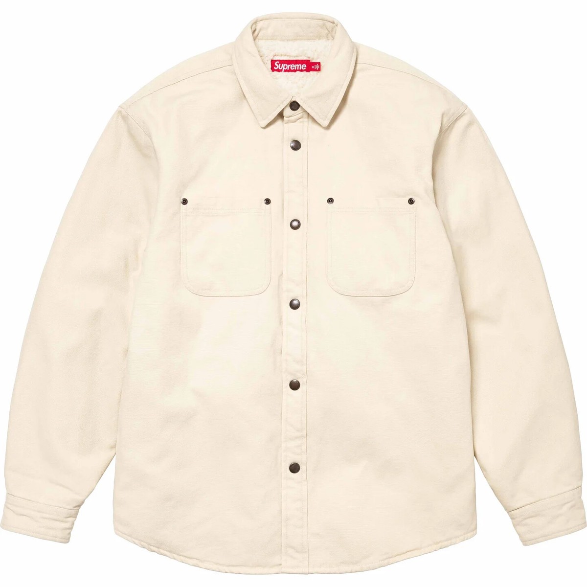 Supreme Faux Shearling Lined Work Shirt 4colors FW24 Size S-XXL | eBay