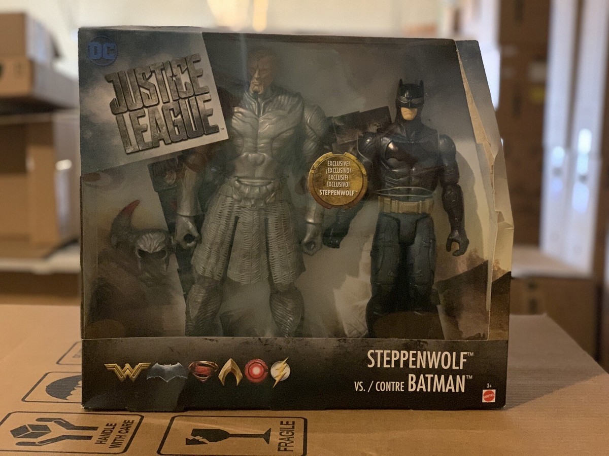 JUSTICE LEAGUE STEPPENWOLF vs. BATMAN 2-Pack Figures | eBay