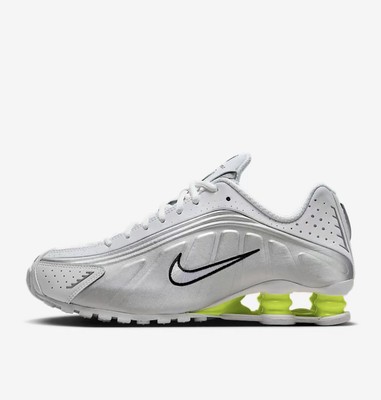 Nike Shox R4 White Metallic Silver Size 7.5 No Box Brand New | eBay