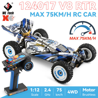 WLtoys 124017-V8 RC Racing Car 1/12 2.4G 4WD 75km/h Brushless