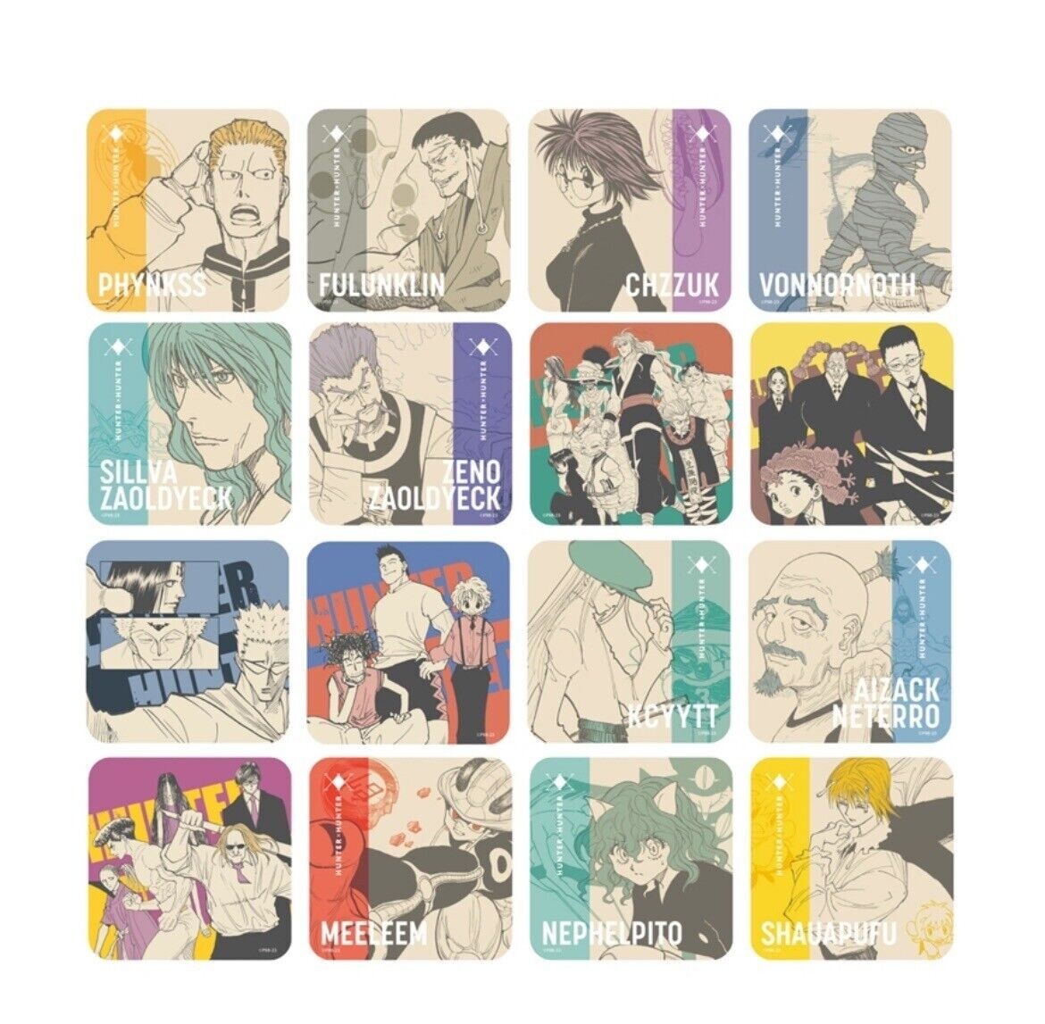 Hunter X Hunter X Jump Festa 2024 Art Coaster Vol.2 Complete Set