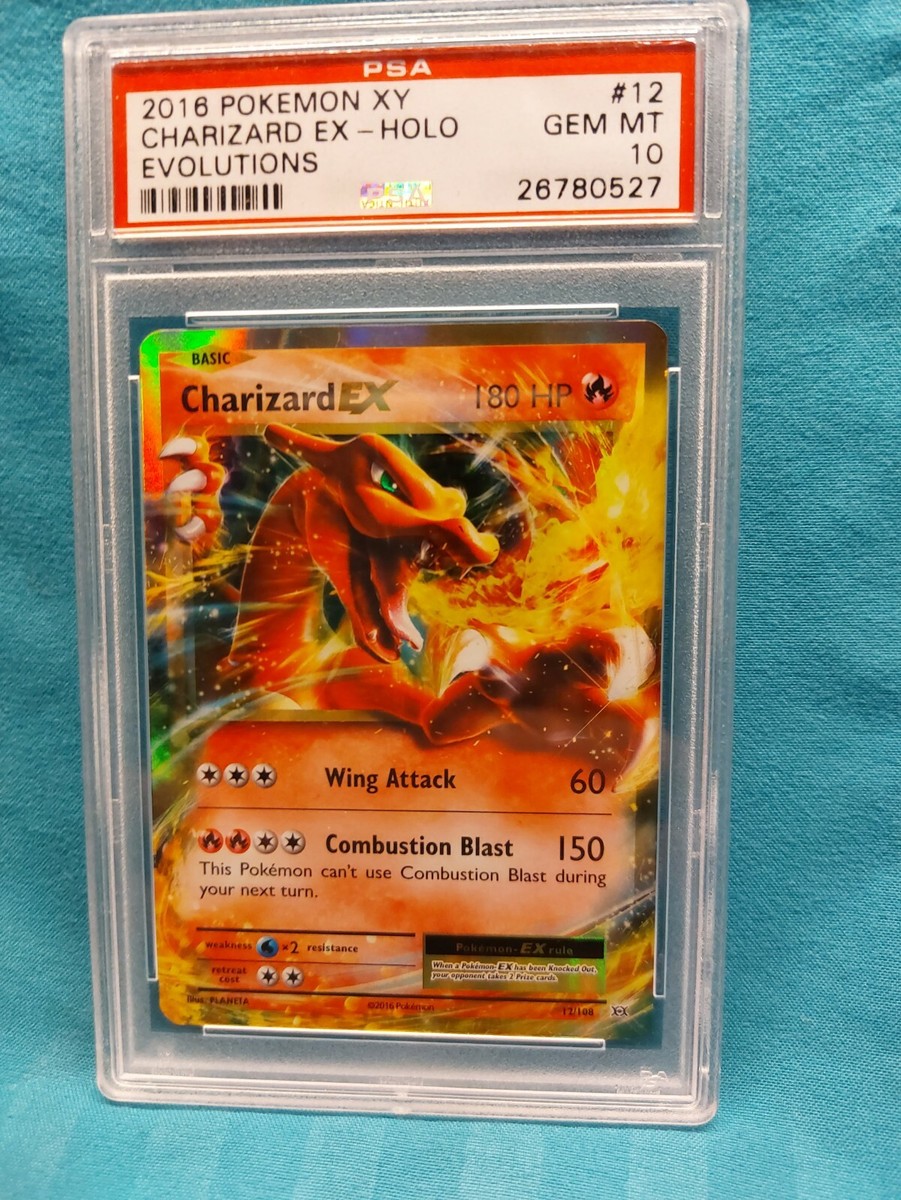PSA 10 GEM MINT! 2016 POKEMON 12/108 XY CHARIZARD EX HOLO