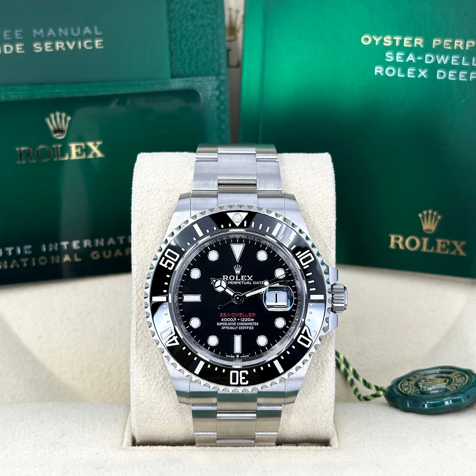 2025 Rolex Sea-Dweller 43mm, Red Letters, Unworn Full Set, 126600