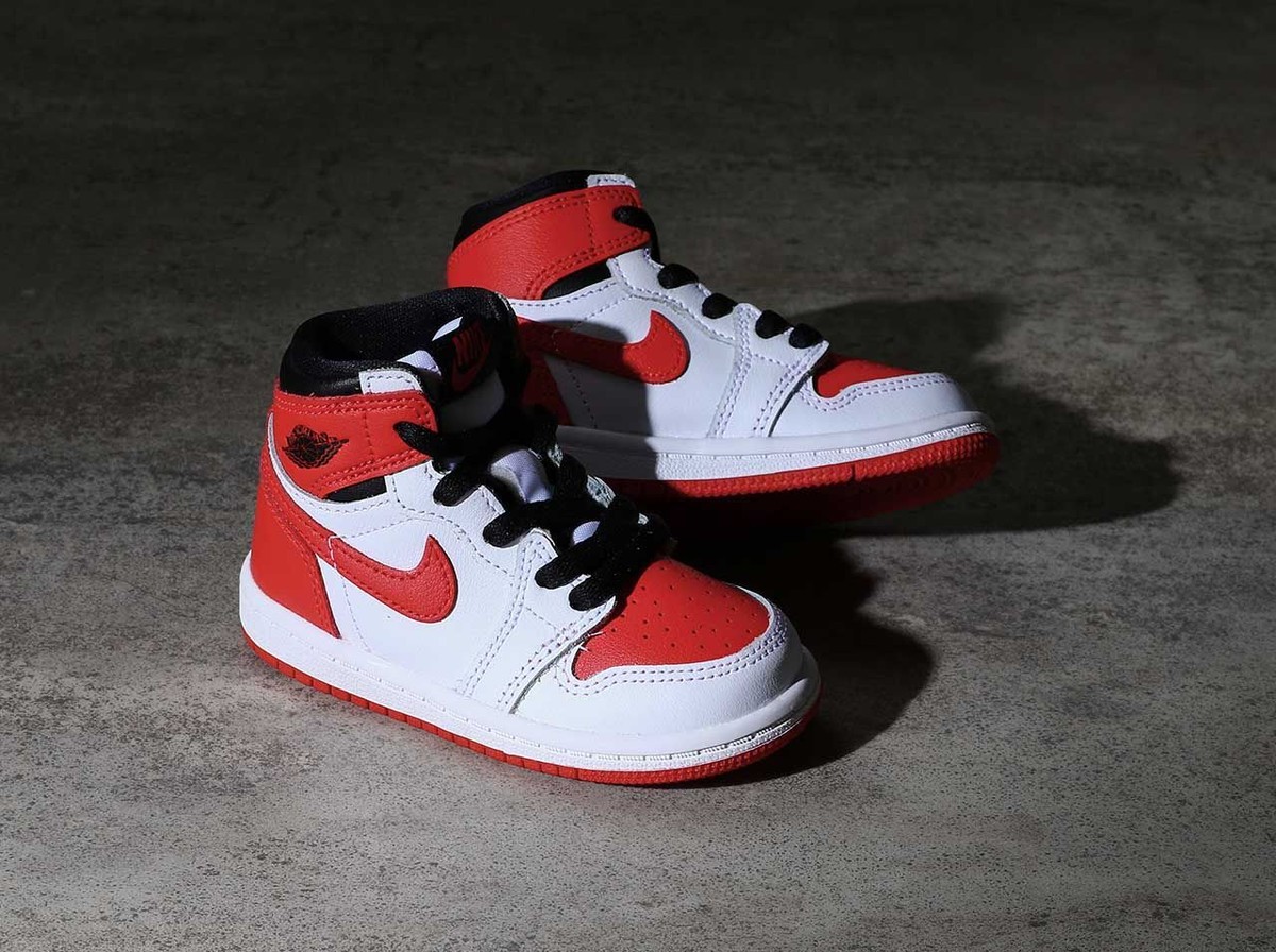 Nike Air Jordan Retro 1 High Heritage Red White TD Toddler AQ2665