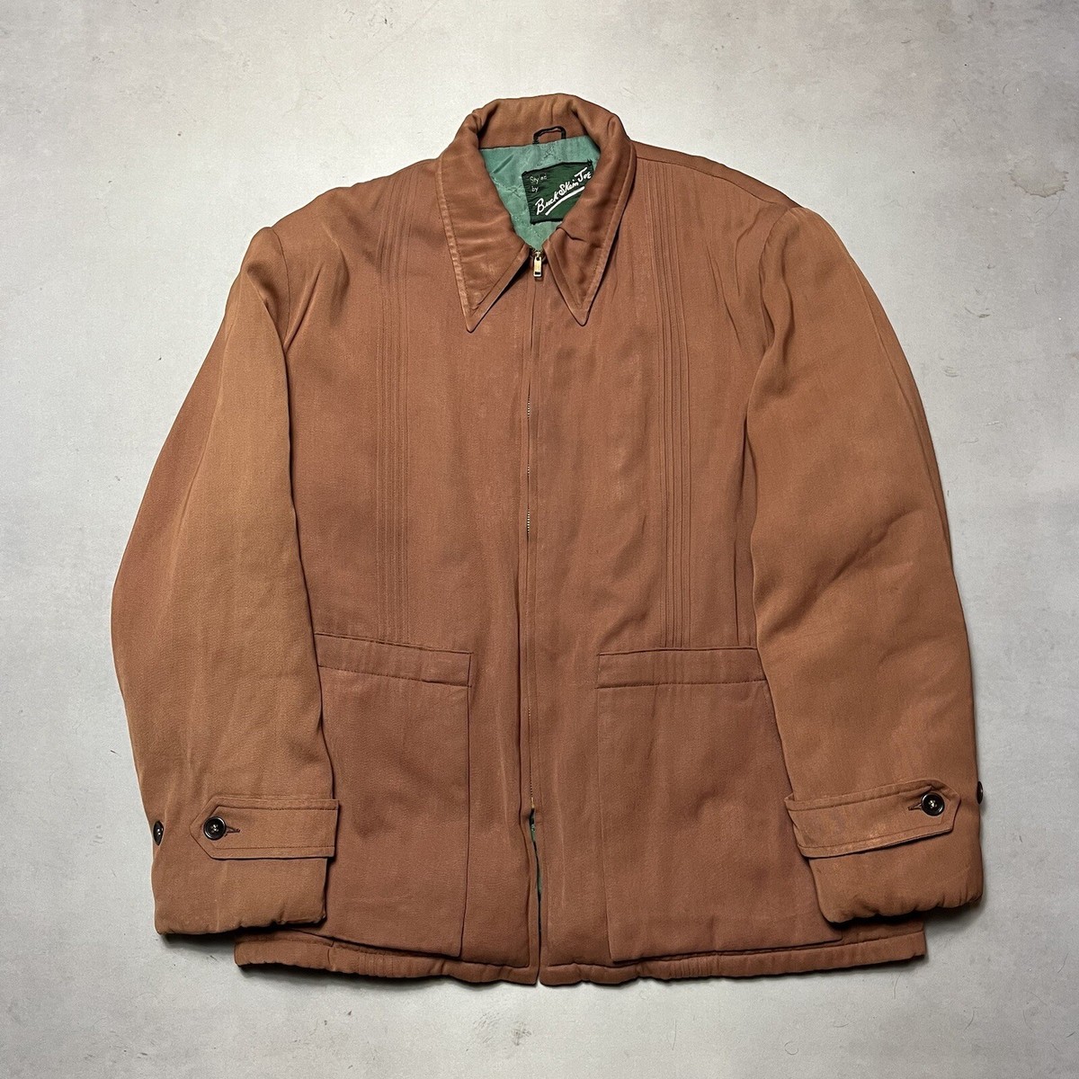 Vintage 40s Buck Skein Joe Gaberdine Jacket Quilted 46 | eBay