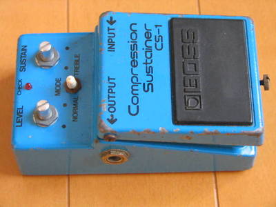 VINTAGE 1980 Silver screw BOSS CS-1 Compression Sustainer Made in