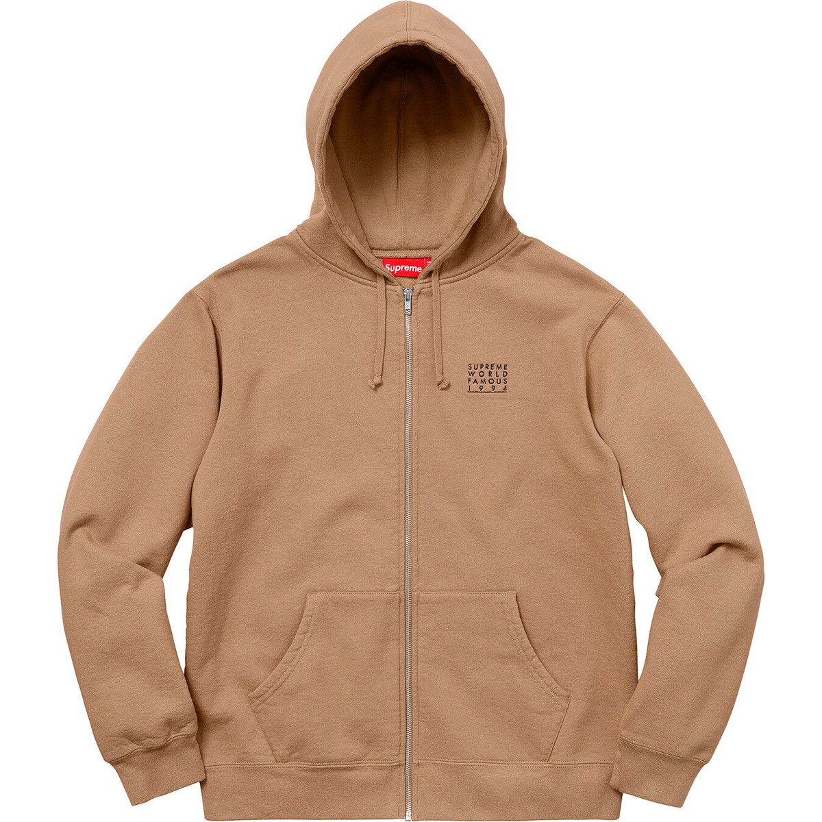 Supreme World Famous Zip Up Hooded Sweatshirt SS18 (SS18SW77