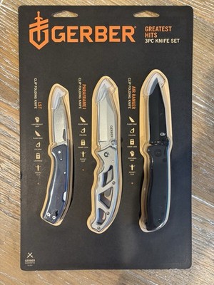 Gerber Greatest Hits 3 Pc Knife Set | $101 Value | Free Shipping