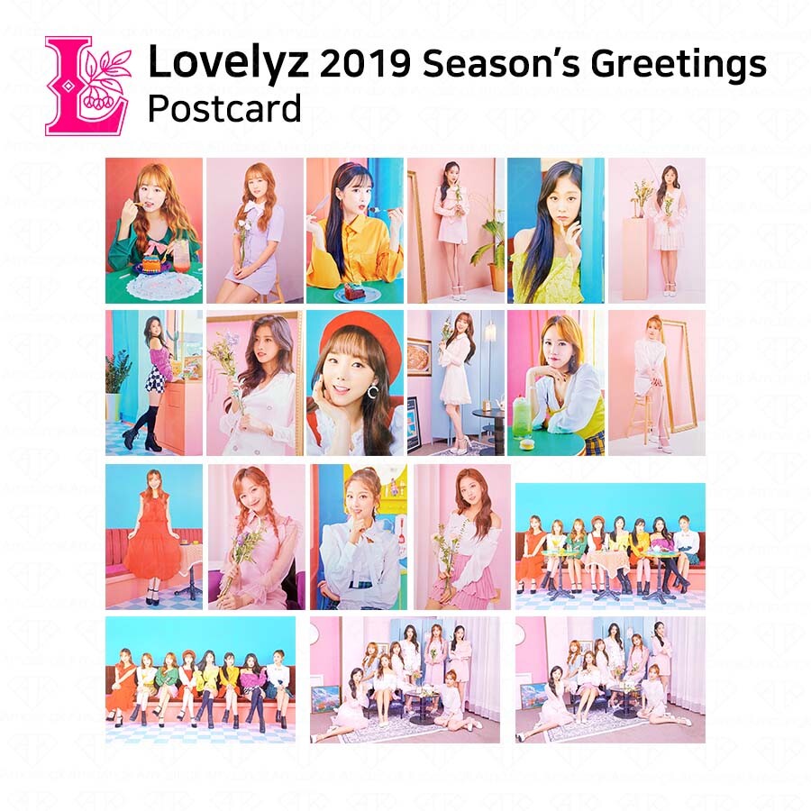 LOVELYZ 2019 Season's Greetings Official Photocard Postcard Set K