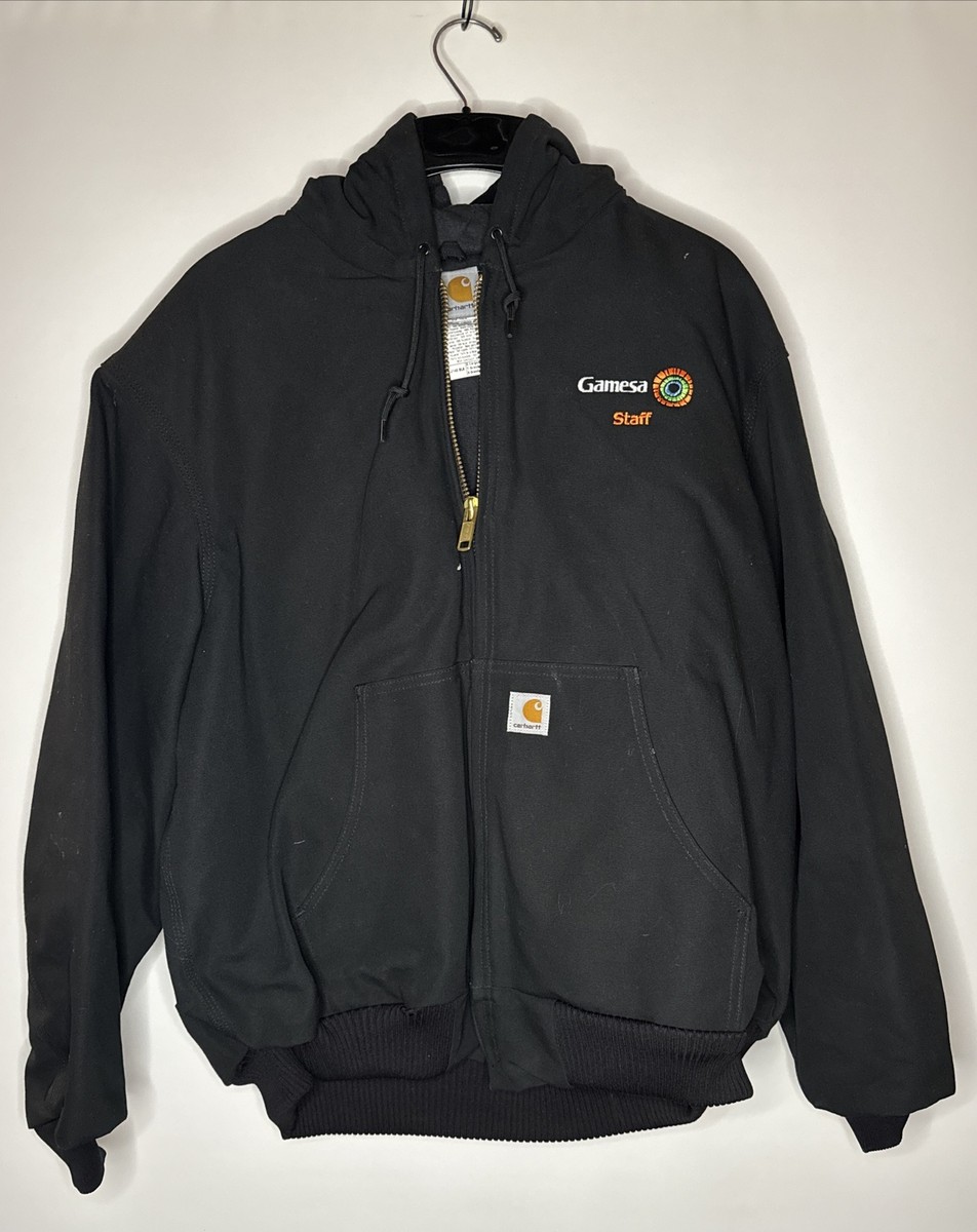 Carhartt J140 Hooded Duck Canvas Jacket Men's Lined Coat Windmills