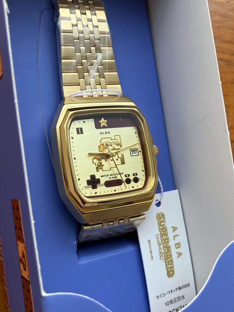 Seiko Alba ACCK711 Super Mario Brothers Collaboration Gold Men's