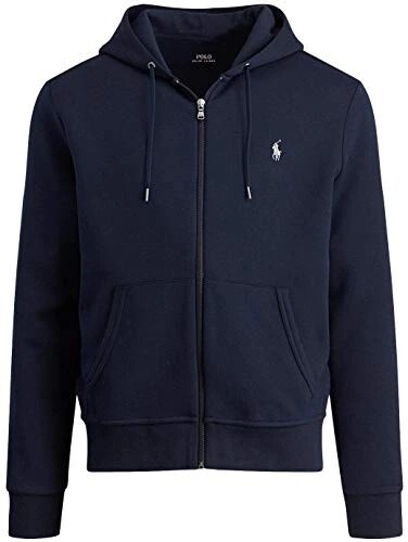 Polo Ralph Lauren Mens 4XL TALL Navy Blue Double Knit Full Zip
