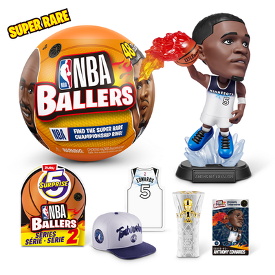 5 Surprise NBA Ballers Series 2 by ZURU, Licensed NBA Collectible