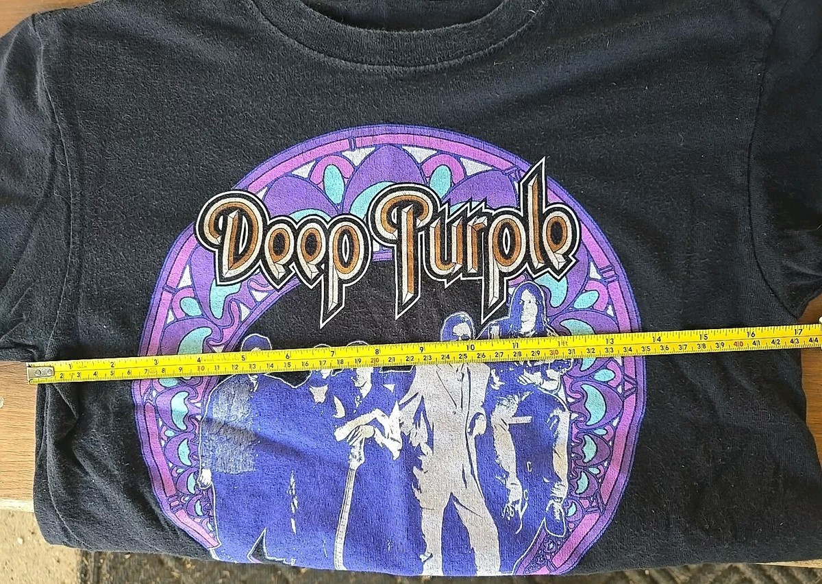 Vintage DEEP PURPLE Concert 90s Original Band Image T Shirt Size