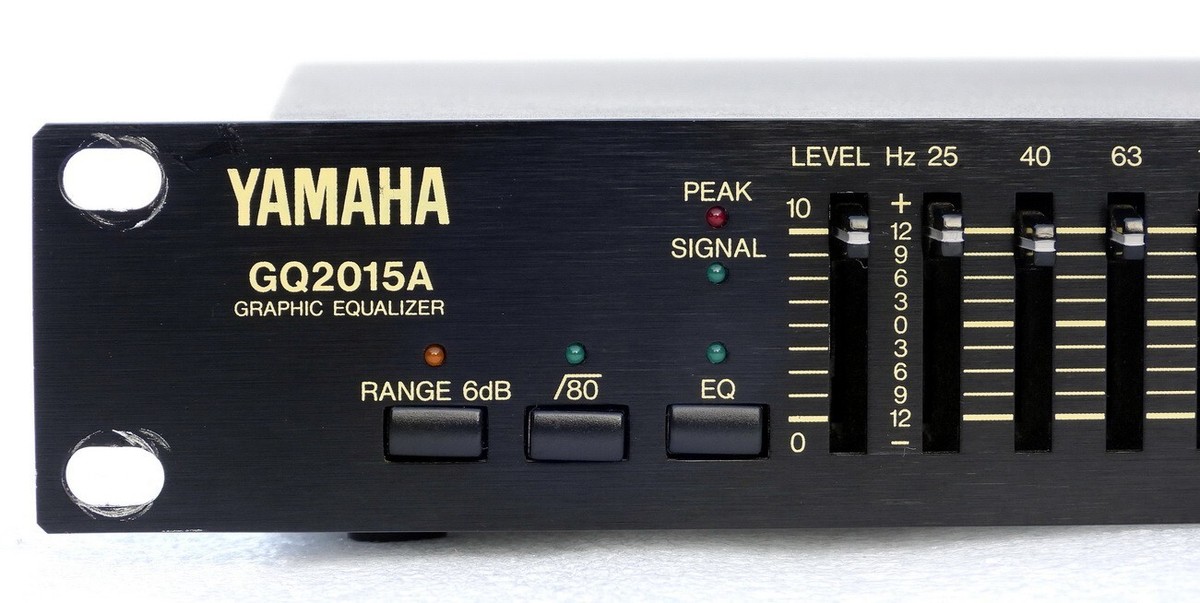 YAMAHA MODEL GQ2015A DUAL CHANNEL PROFESSIONAL AUDIO MUSIC GRAPHIC