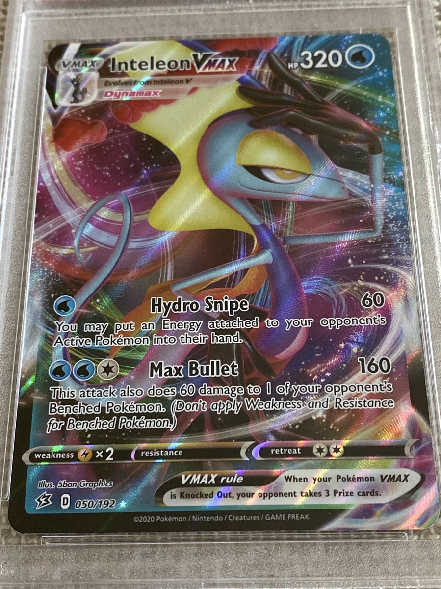 🔥💎2020 Pokemon SWSH Rebel Clash #50 FA/Inteleon VMAX PSA 10 Card