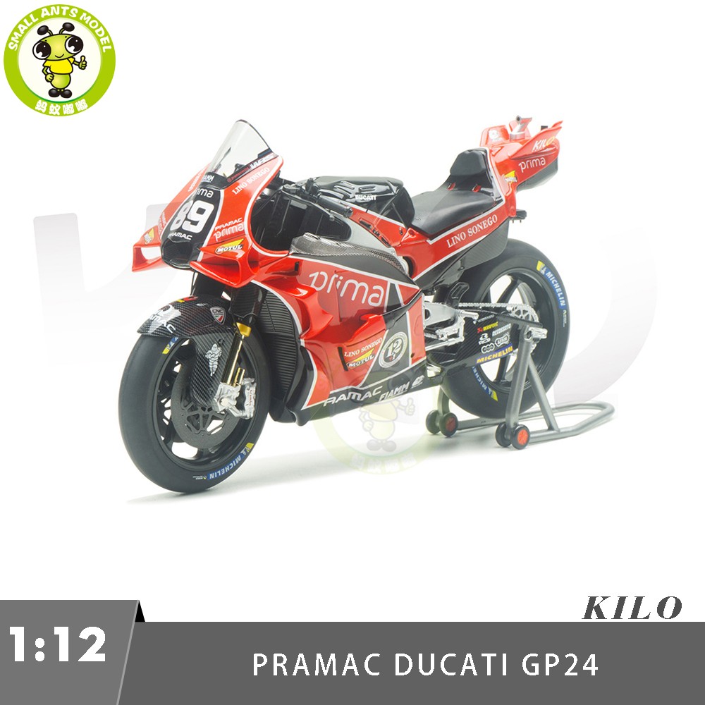 1/12 Kiloworks Pramac Ducati GP24 2024 British MOTOGP Diecast