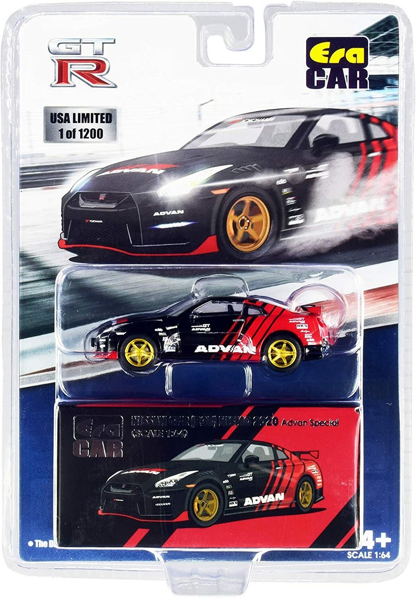 Era Car 1/64 2020 Nissan GT-R R35 Nismo Advan Yokohama w/Open