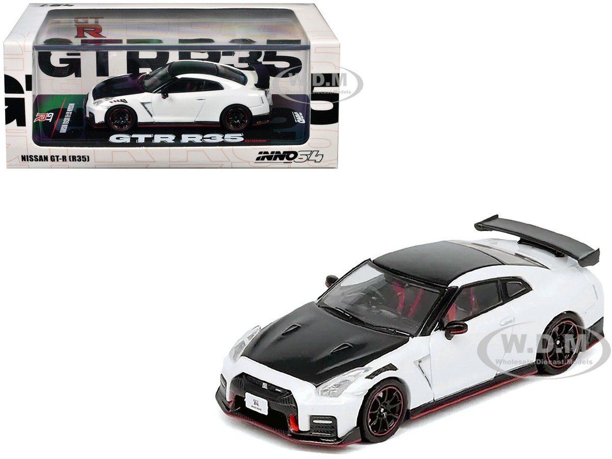 NISSAN GT-R (R35) NISMO RHD WHITE 1/64 DIECAST BY INNO MODELS IN64