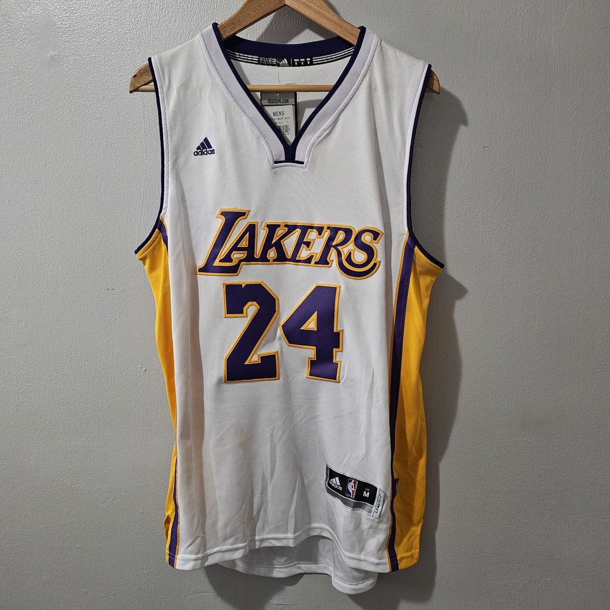 Kobe Bryant #24 Los Angeles Lakers Adidas Swingman Jersey White