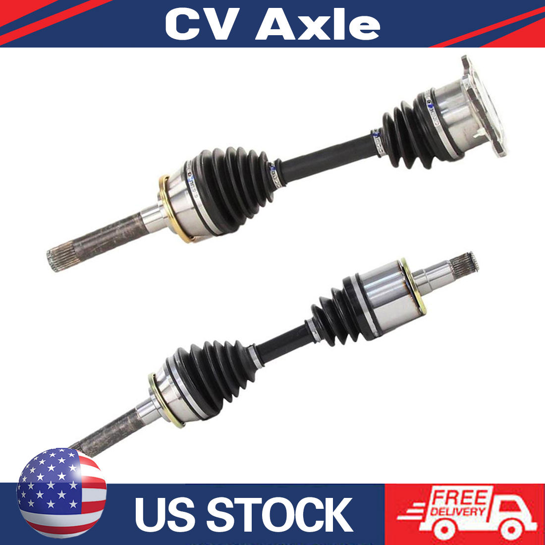 For Mitsubishi Montero 4WD 1994-2000 Pair of Front CV Axle Shafts