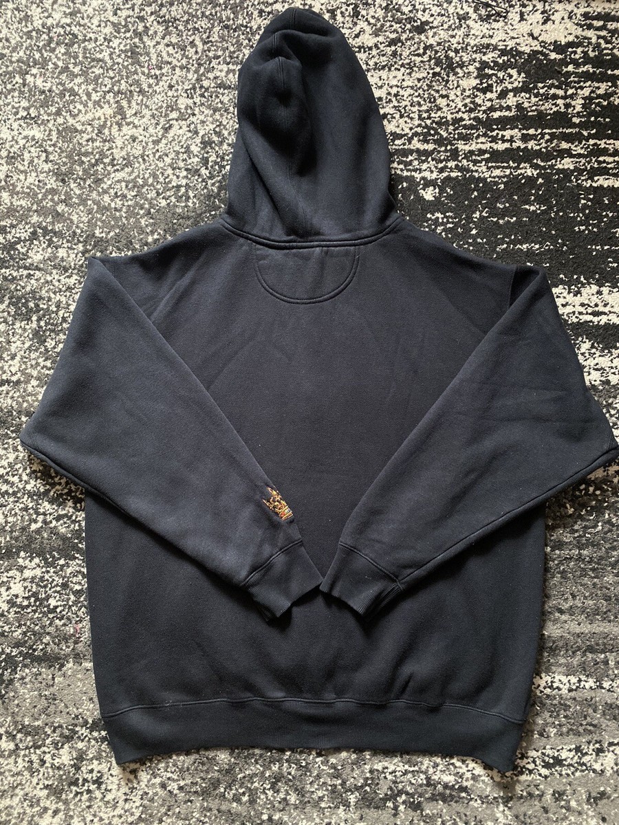 Vintage JNCO JEANS Hoodie Men's XXL Black Pullover Embroidered