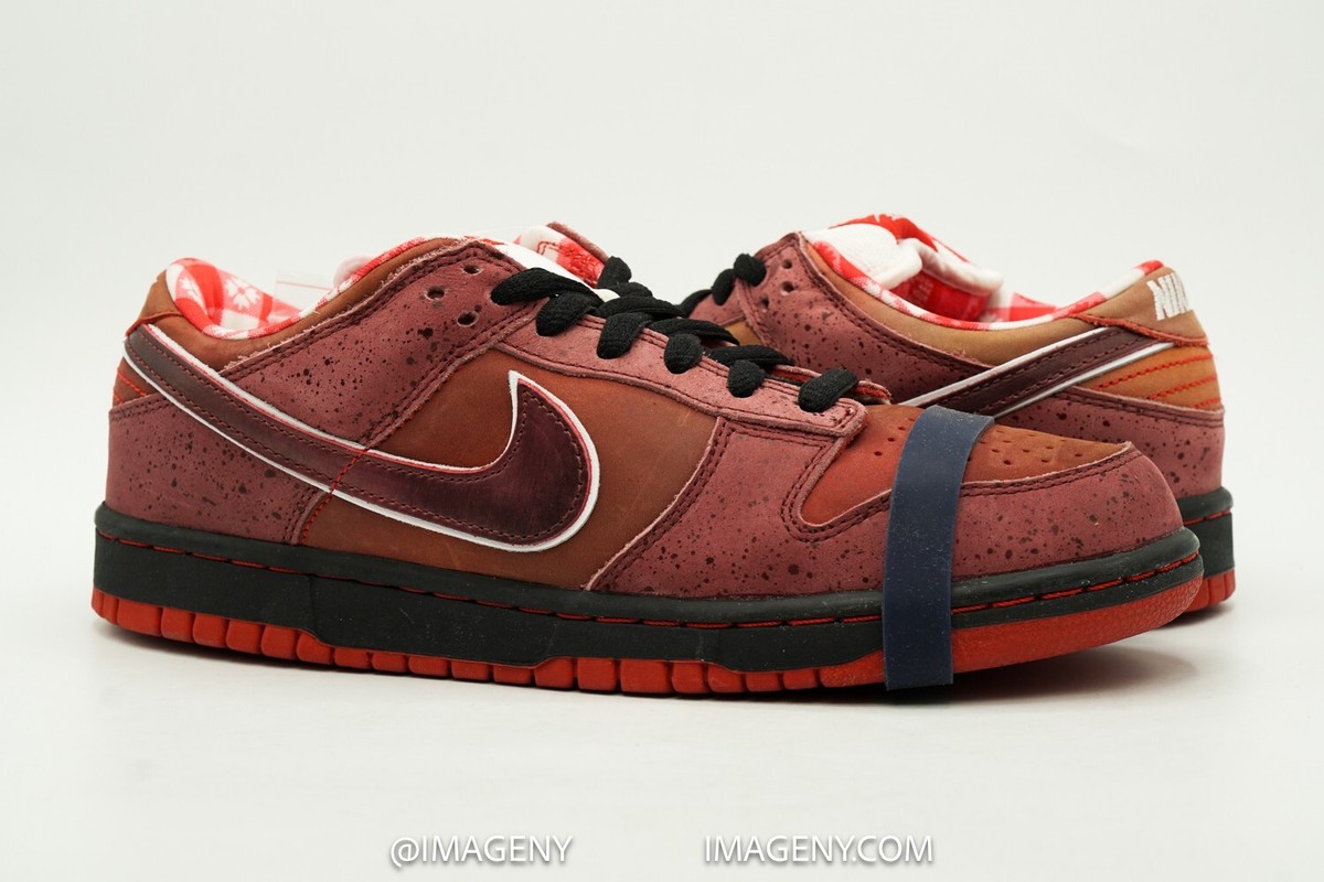 NIKE DUNK LOW SB NEW SZ 8.5 CONCEPTS RED LOBSTER SPORT RED PINK