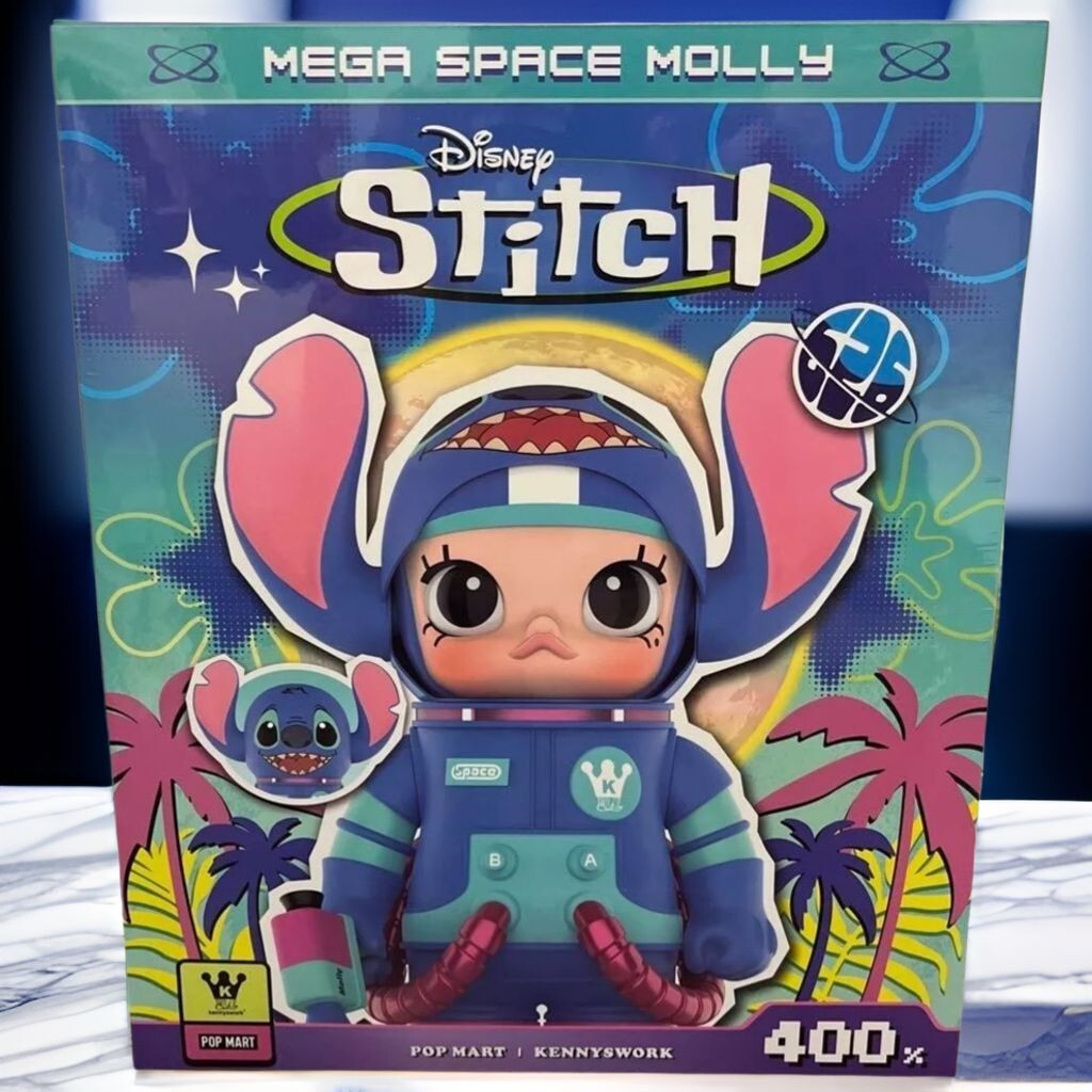 POPMART MEGA Collection 400% SPACE MOLLY Stitch H326mm Action