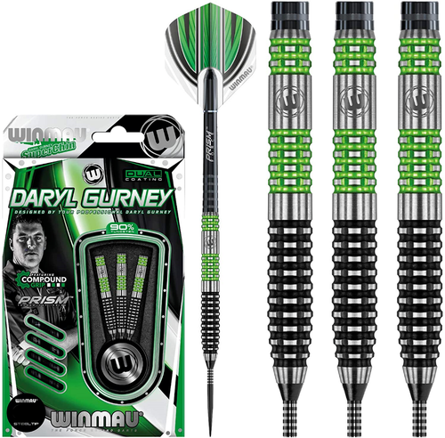 Winmau Daryl Gurney 90% Tungsten 24 Gram Steel Tip Darts 1422.24