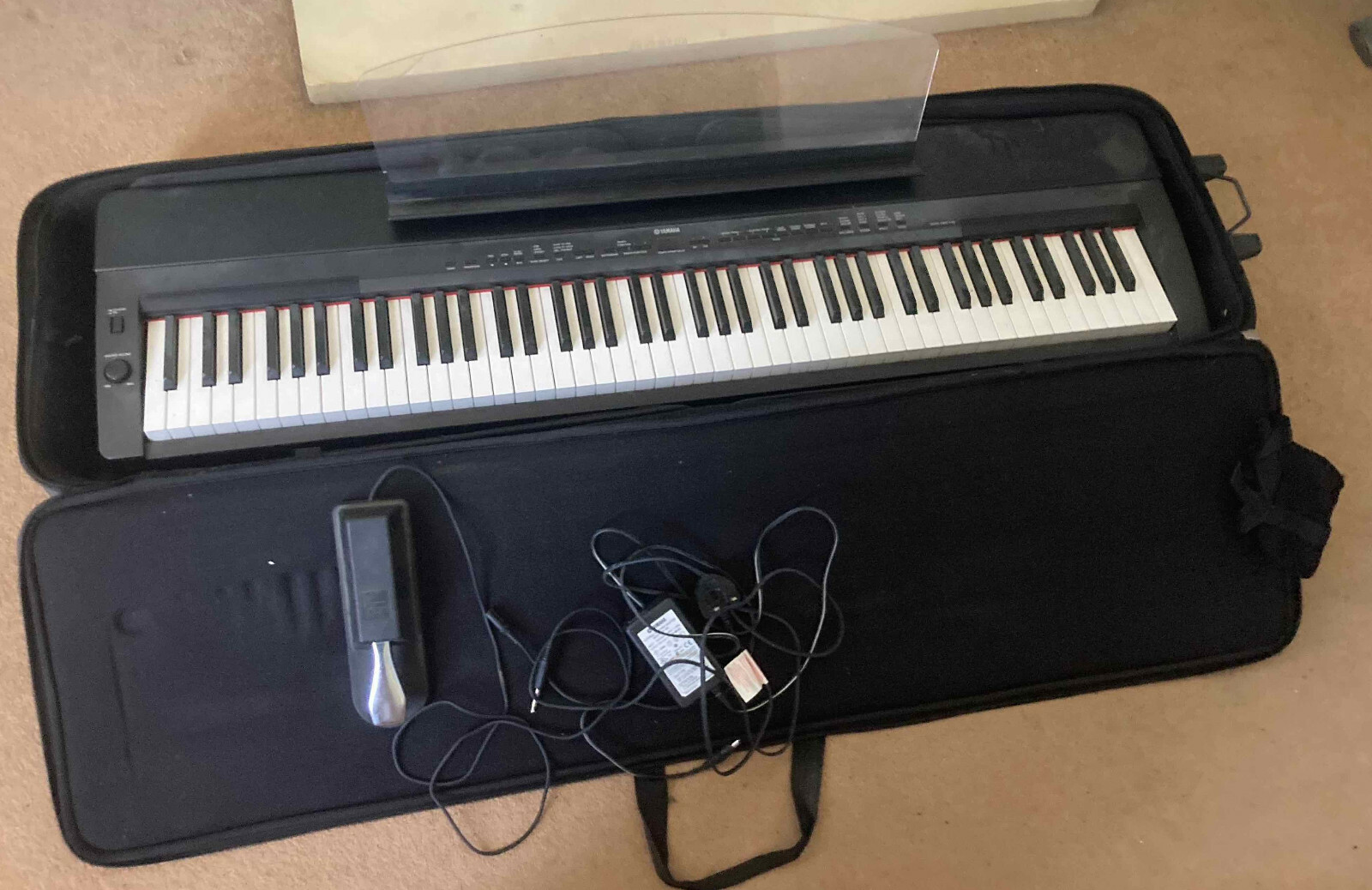Yamaha P-155 P155 Digital Piano Weighted keys + FC-4 Sustain Pedal