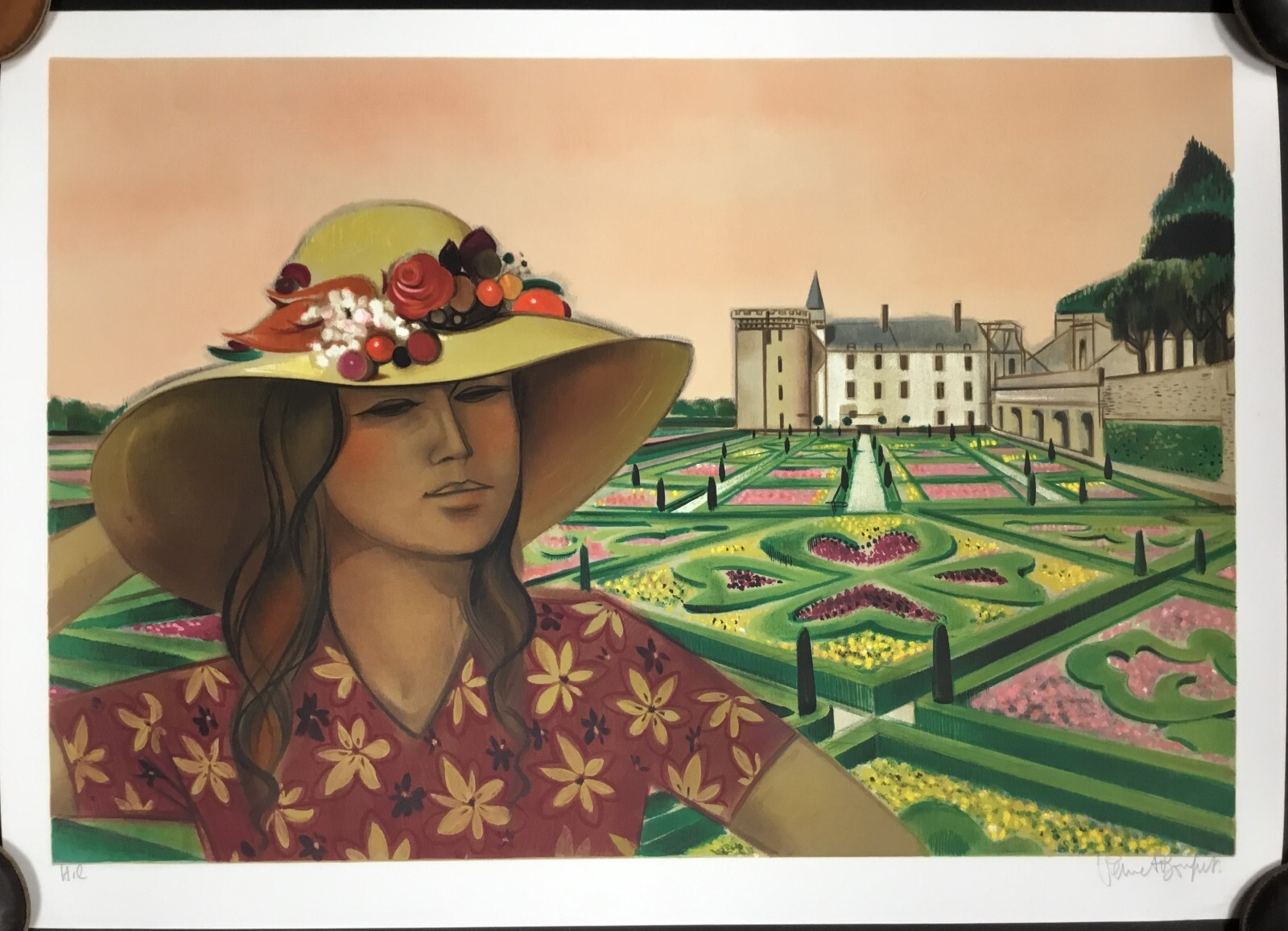 Robert Vernet Bonfort Chateau Gardens Signed & Numbered L/ED